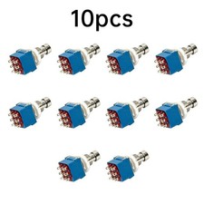 10PCS 3PDT 9-pin Latching