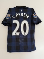 Robin van Persie Manchester United Signed shirt *PROOF* 13/14 *PRIVATE SIGNING*