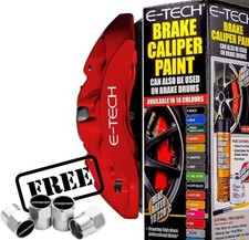 RED Brake Caliper Paint Kit E-TECH For Car Bike Engine Bay Block Cover+CP