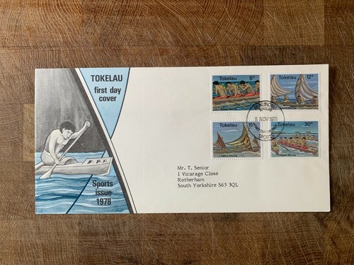 Tokelau 1978 fdc - tokelau, canoe