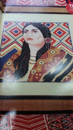 Native american cross - native, stitch