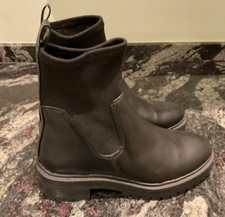 Black real leather chelsea - black,