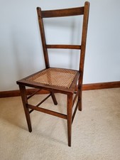 Antique Edwardian Cane Chair Bedroom Accent Chair