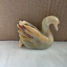 Onyx Swan Ornament