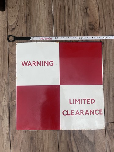 Vintage enamel warning - enamel, –