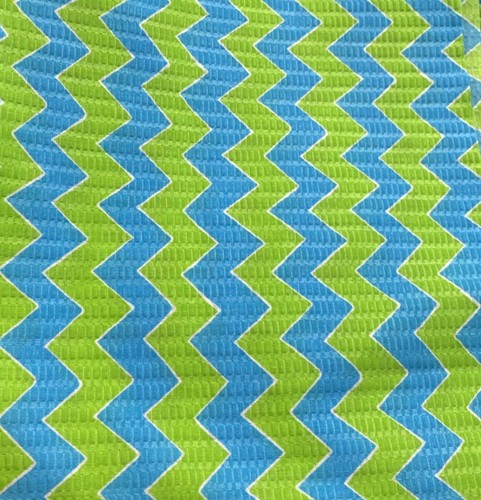 Lime green and blue - lime, cotton