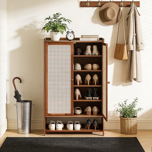 Bamboo shoe cabinet - shoe, with