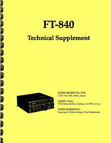 Yaesu 840 transceiver - yaesu, ft-840