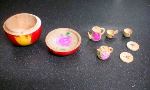 Vintage painted wood - vintage,