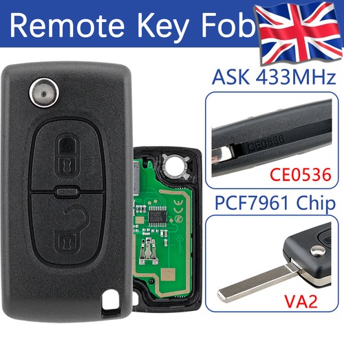 433mhz remote key fob ce0536 - key,