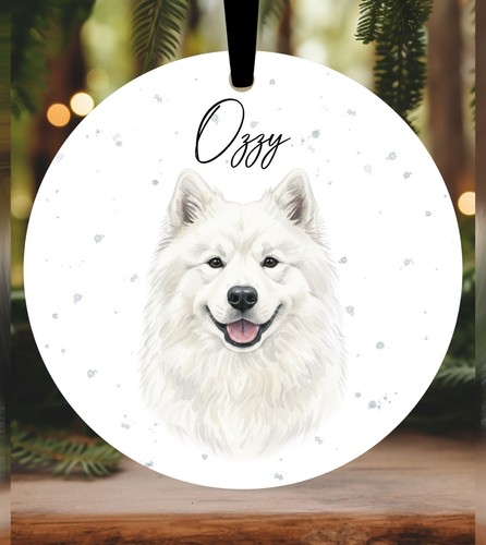 Samoyed christmas bauble - samoyed,