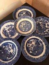 Mixed Vintage Willow Pattern