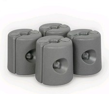 Gazebo Weights x4. Water/Sand Fill. Easy Fix. MultiUse, Tents Etc. PVC. Grey New