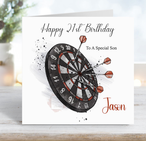 Personalised darts birthday - personalised,