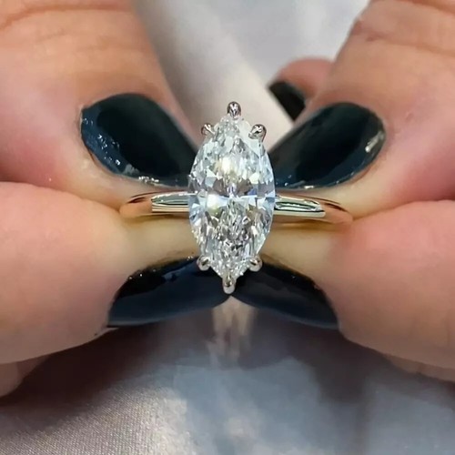 Marquise cut moissanite 14x7 - marquise,