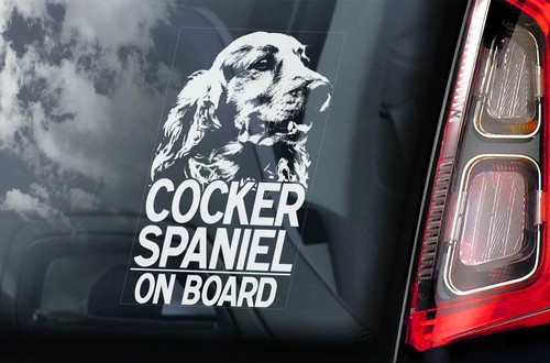 Cocker spaniel dog sticker - spaniel,