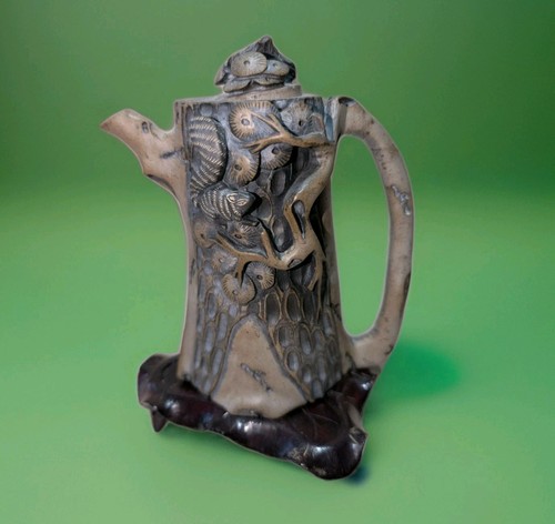 Vintage zisha teapot tree form - zisha,