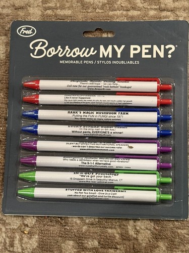Borrow pen memorable pens - borrow,