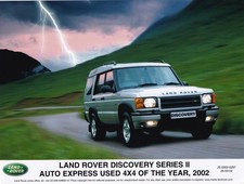 LAND ROVER DISCOVERY SERIES II, AUTO EXPRESS USED 4X4 OF THE YEAR, 2002 PHOTO.