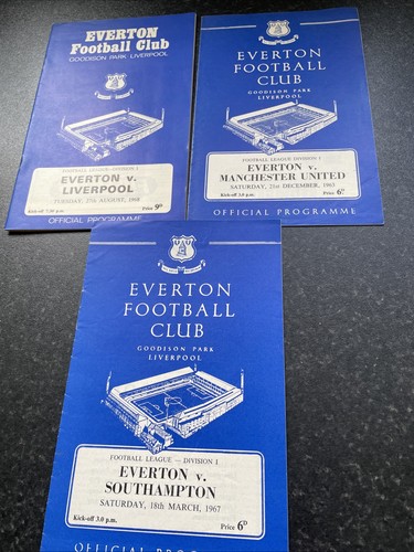 Everton programmes from - 3,