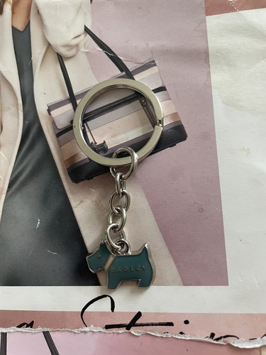 Radley metal teal dog - metal, tag