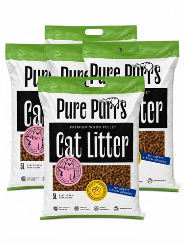 Pure purrs woodpellet cat - purrs,
