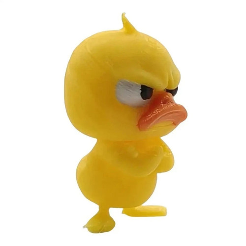 Angry yellow duck statue funny - duck,