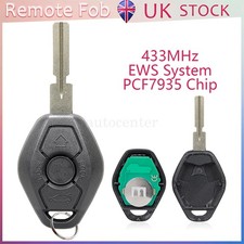 for BMW 3 Button Remote Key Fob 433MHz EWS System E38 E39 E36 E46 3 5 Series Z3