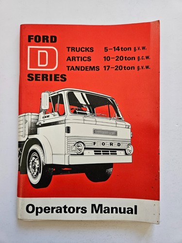 Ford series truck operators - truck,