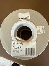 Coaxial Cable White 50m Reel