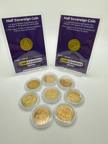 Half sovereign various years - sovereign,