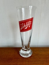 SCHLITZ  vintage Half Pint pilsner Glass 