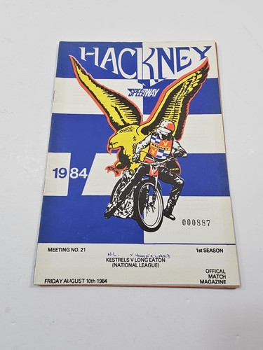 Hackney speedway programme - hackney,