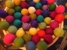 Felt Balls,3 cm 50 pack,Mixed
