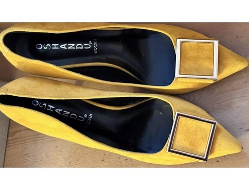 Mustard yellow shoes fashion - yellow,