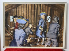 British Artist John Worsley Large Pastle Artwork Title 'Treasure Island' 1972