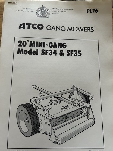 Pl76 atco gang mowers mini - pl76,
