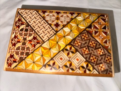 Japanese yosegi wooden puzzle - wooden,