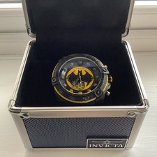 Invicta Mans Black DC Comics Batman 52 mm Chronograph Watch Limited Edition