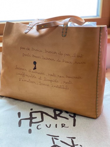 Unused henry cuir embroidered - unused,