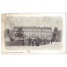 GLASGOW Queen Street North British Railway Station Hotel, Postcard Used 1911