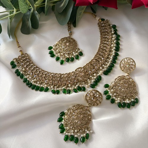 Indian jewellery green - jewellery,