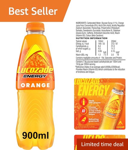 Zesty orange lucozade energy - lucozade,