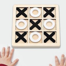 Wood Tic TAC Toe Game Set
