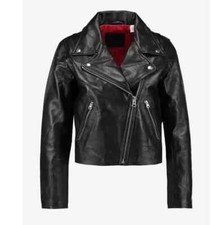 LEVI'S  100% AUTHENTIC LEATHER BIKER JACKET  "CLEARANCE   £79. " SIZE Medium