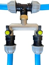 Heavy Duty Mdpe Water Supply Pipe Splitter/Manifold With Shut Off Valves