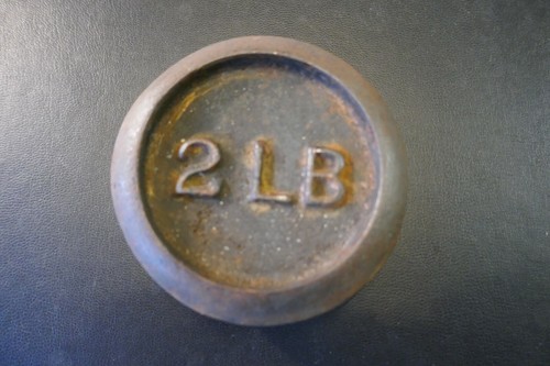 Cast steel weight - 2, lb