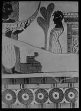 Magic Lantern Slide STATUE OF DEITY MINOAN PERIOD C1950 VINTAGE ART PHOTO