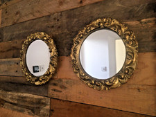 VINTAGE 60'S ORNATE GOLD ITALIAN MIRROR ROCOCO REGENCY STYLE HEAVILY GILDED LOOK