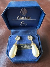 Classic by Lotus 22ct Gold Plated Drop Earrings – Vintage Style – Boxed